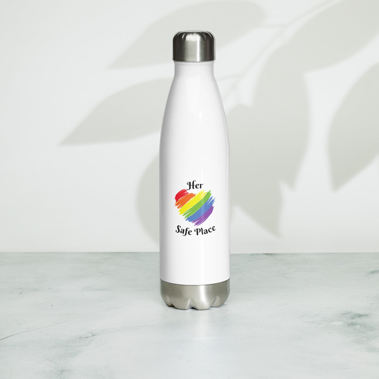 Her Safe Place (Pride) - Stainless Steel Water Bottle