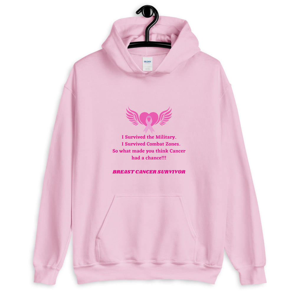 Breast Cancer Survivor (Military) - Unisex Hoodie