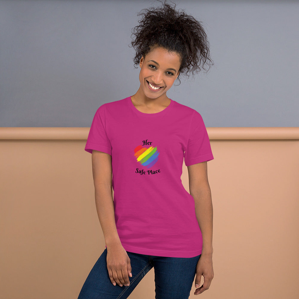 Her Safe Place (Pride) - Unisex t-shirt