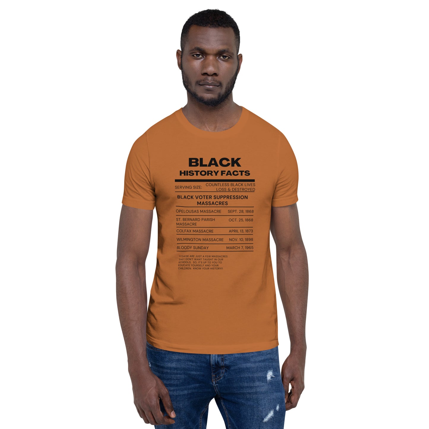 History Facts - Unisex t-shirt