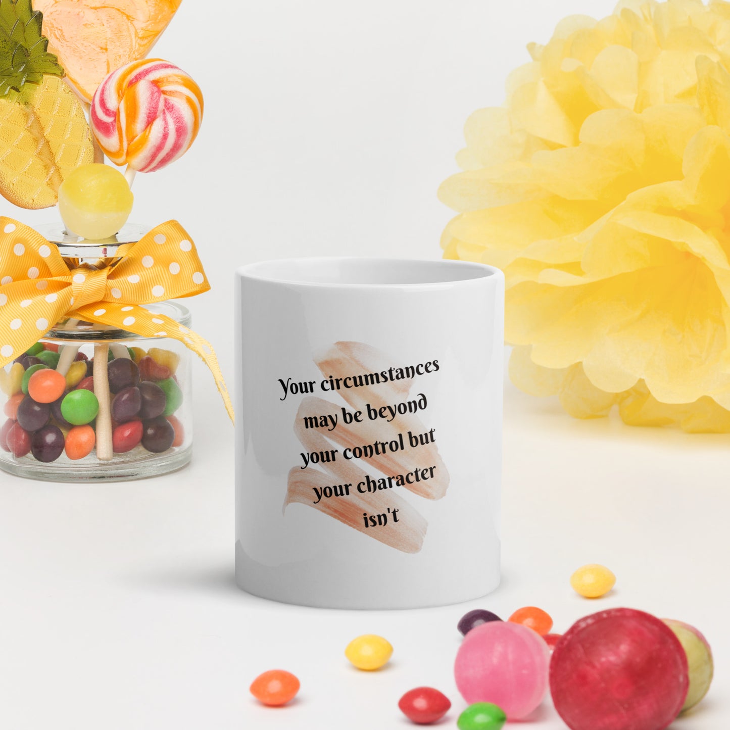 Your Circumstances - White glossy mug