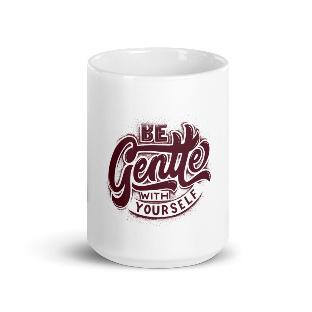 Be Gentle - White glossy mug